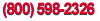 (800) 598-2326